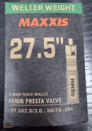 Maxxis Inner Tube 27.5" Presta Valve (27.5x2.0/3.0 : 50/76-584) & (27.5x1.75/2.4 : 44/61-584)