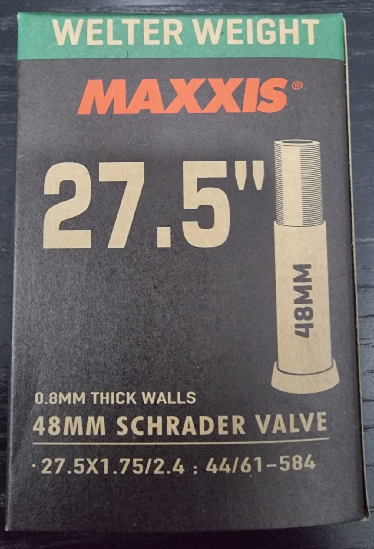 27.5 schrader discount valve inner tube