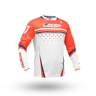 Ride & Joy Long Sleeves Jersey (Blue/Red) - Cubic Series