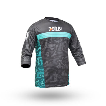 Ride & Joy 3/4 Sleeve Jersey - Turquoise